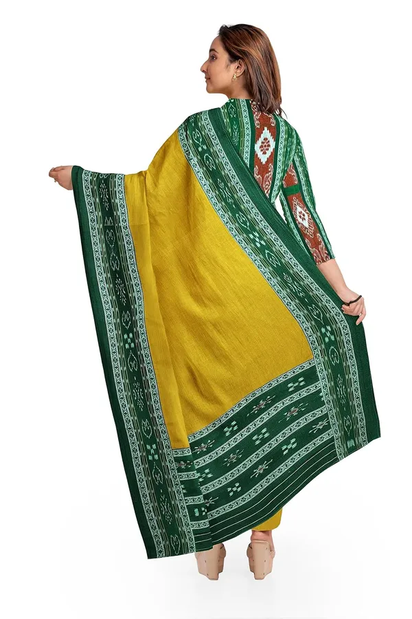Multicolor_Pure_Cotton_Sambalpuri_Handloom_Dress_Material_With_Dupatta_Bottom_Wear_3_Piece_Set