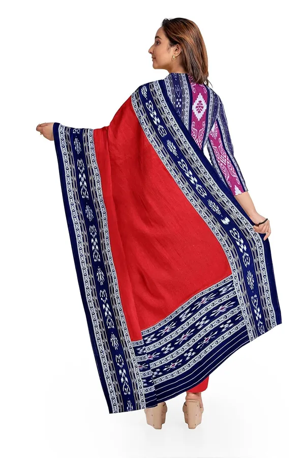 Multicolor_Pure_Cotton_Sambalpuri_Handloom_Dress_Material_With_Dupatta_Bottom_Wear_3_Piece_Set
