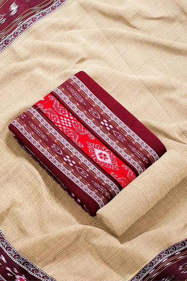 Multicolor_Pure_Cotton_Sambalpuri_Handloom_Dress_Material_With_Dupatta_Bottom_Wear_3_Piece_Set