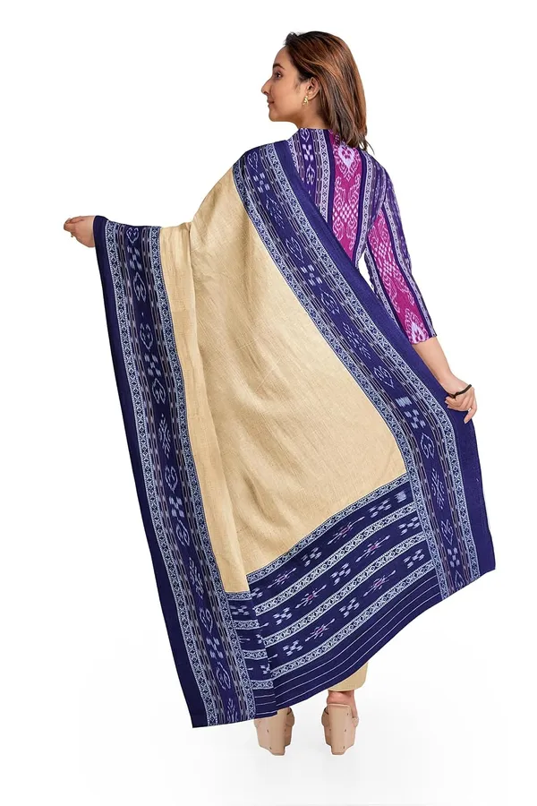 Multicolor_Pure_Cotton_Sambalpuri_Handloom_Dress_Material_With_Dupatta_Bottom_Wear_3_Piece_Set