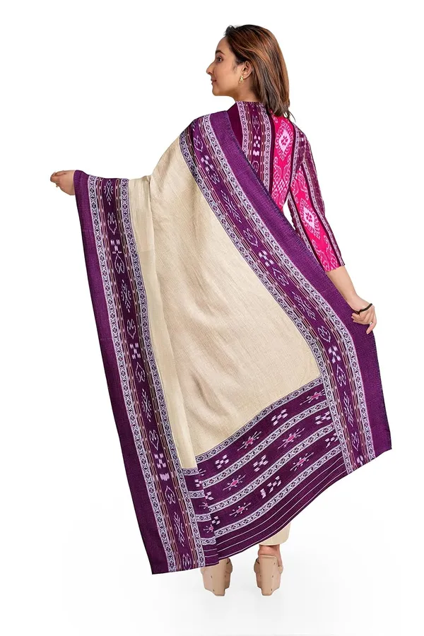 Multicolor_Pure_Cotton_Sambalpuri_Handloom_Dress_Material_With_Dupatta_Bottom_Wear_3_Piece_Set