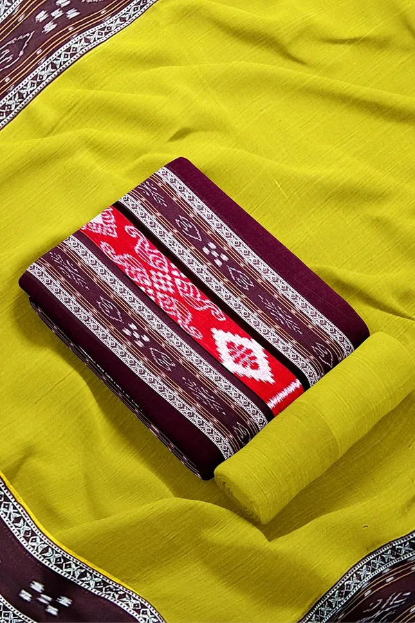 Multicolor_Pure_Cotton_Sambalpuri_Handloom_Dress_Material_With_Dupatta_Bottom_Wear_3_Piece_Set