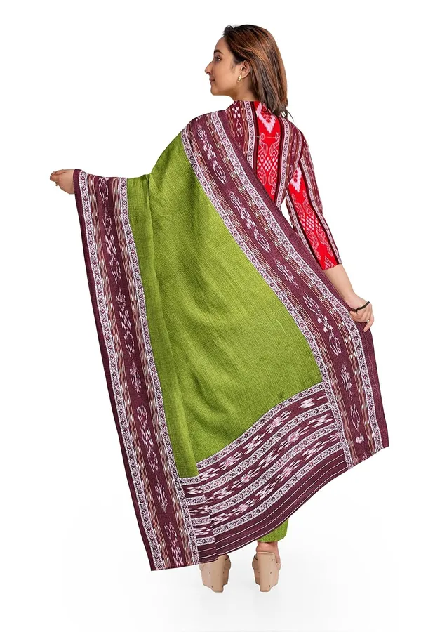 Multicolor_Pure_Cotton_Sambalpuri_Handloom_Dress_Material_With_Dupatta_Bottom_Wear_3_Piece_Set