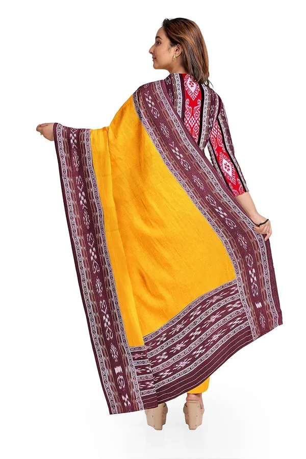 Multicolor_Pure_Cotton_Sambalpuri_Handloom_Dress_Material_With_Dupatta_Bottom_Wear_3_Piece_Set