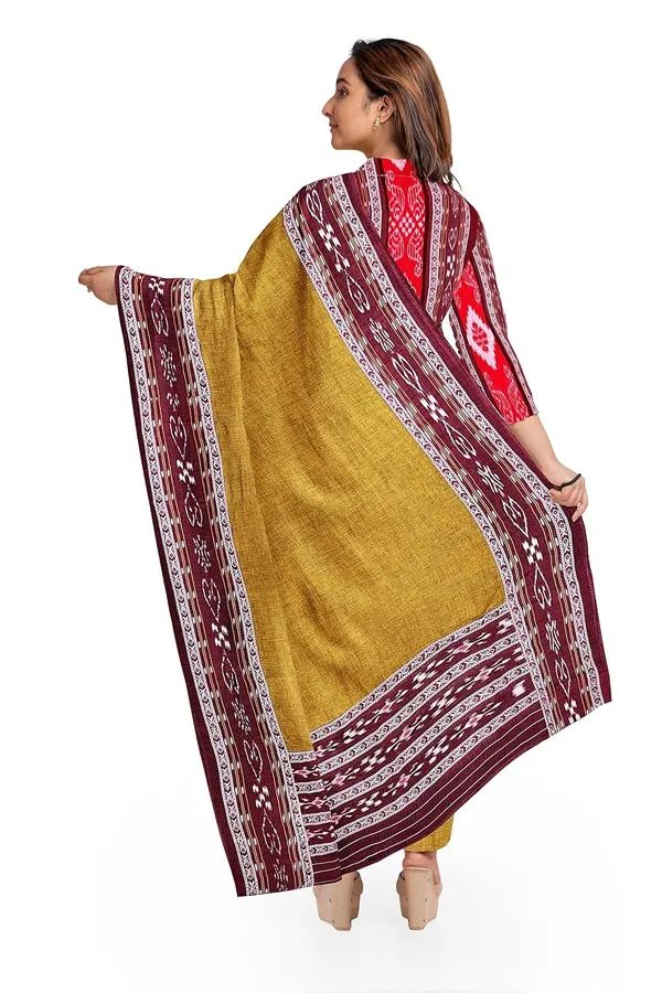 Multicolor_Pure_Cotton_Sambalpuri_Handloom_Dress_Material_With_Dupatta_Bottom_Wear_3_Piece_Set