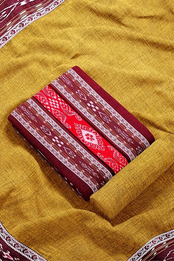 Multicolor_Pure_Cotton_Sambalpuri_Handloom_Dress_Material_With_Dupatta_Bottom_Wear_3_Piece_Set