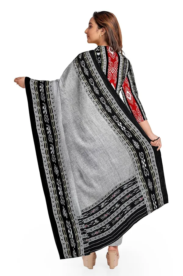Multicolor_Pure_Cotton_Sambalpuri_Handloom_Dress_Material_With_Dupatta_Bottom_Wear_3_Piece_Set