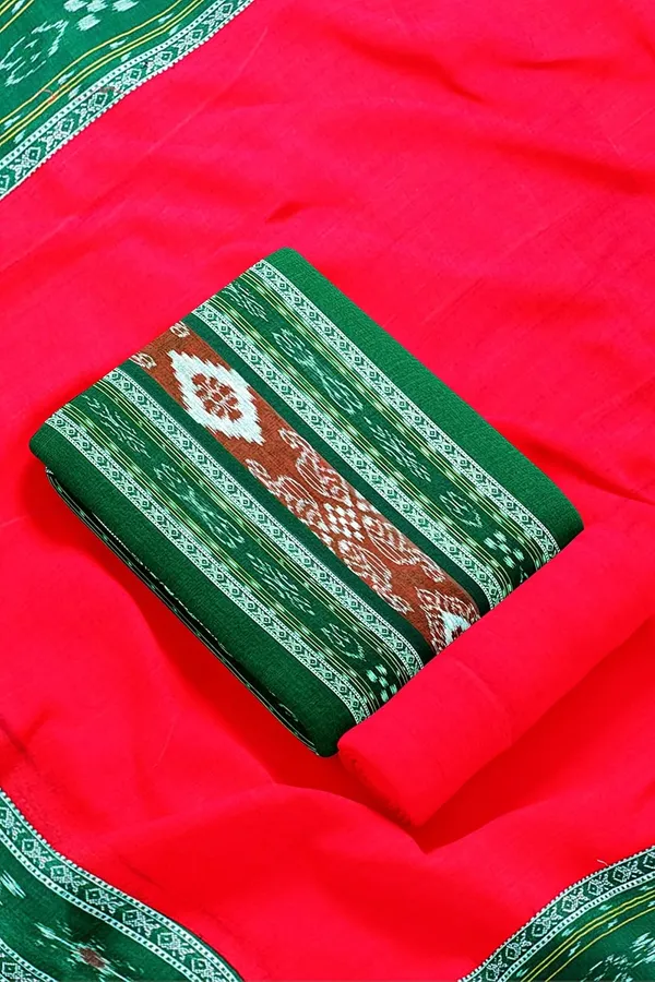 Multicolor_Pure_Cotton_Sambalpuri_Handloom_Dress_Material_With_Dupatta_Bottom_Wear_3_Piece_Set