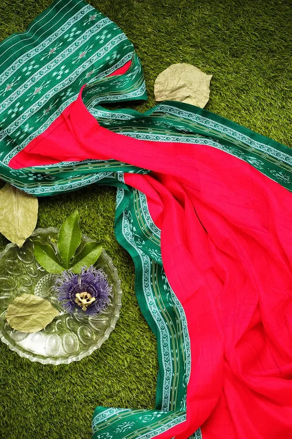 Multicolor_Pure_Cotton_Sambalpuri_Handloom_Dress_Material_With_Dupatta_Bottom_Wear_3_Piece_Set