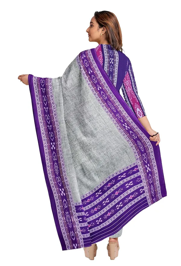 Multicolor_Pure_Cotton_Sambalpuri_Handloom_Dress_Material_With_Dupatta_Bottom_Wear_3_Piece_Set