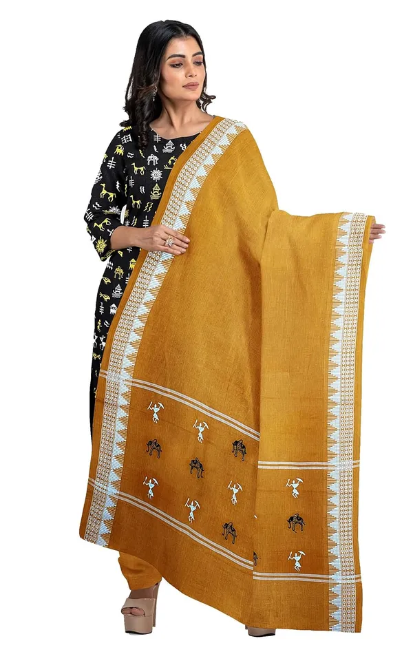 Multicolor_Pure_Cotton_Sambalpuri_Handloom_Dress_Material_With_Dupatta_Bottom_Wear_3_Piece_Set