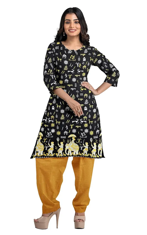 Multicolor_Pure_Cotton_Sambalpuri_Handloom_Dress_Material_With_Dupatta_Bottom_Wear_3_Piece_Set