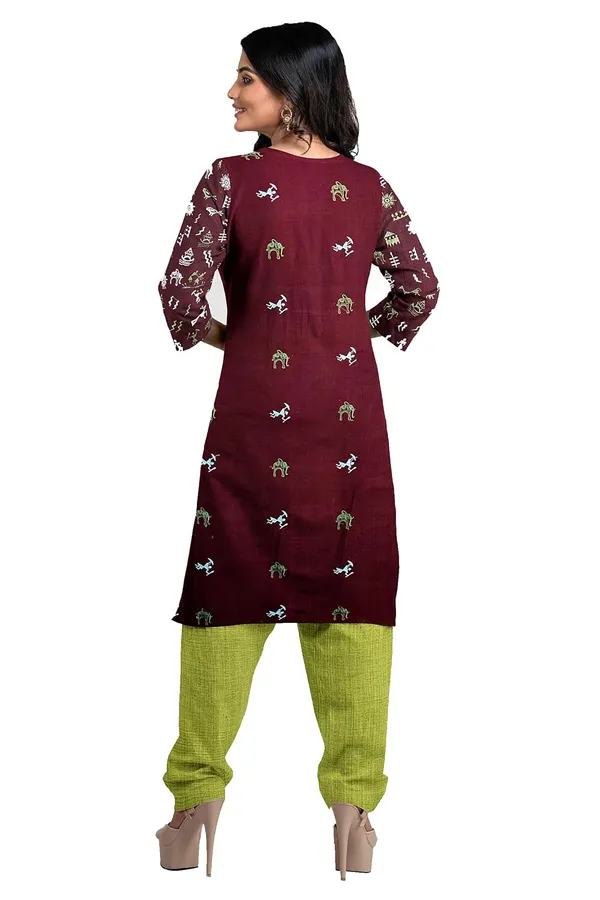 Multicolor_Pure_Cotton_Sambalpuri_Handloom_Dress_Material_With_Dupatta_Bottom_Wear_3_Piece_Set
