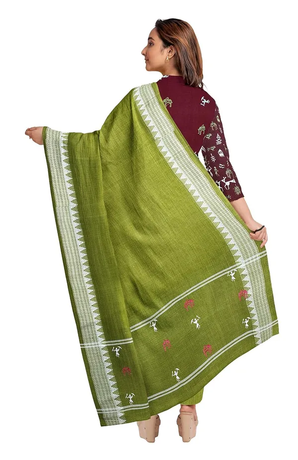 Multicolor_Pure_Cotton_Sambalpuri_Handloom_Dress_Material_With_Dupatta_Bottom_Wear_3_Piece_Set
