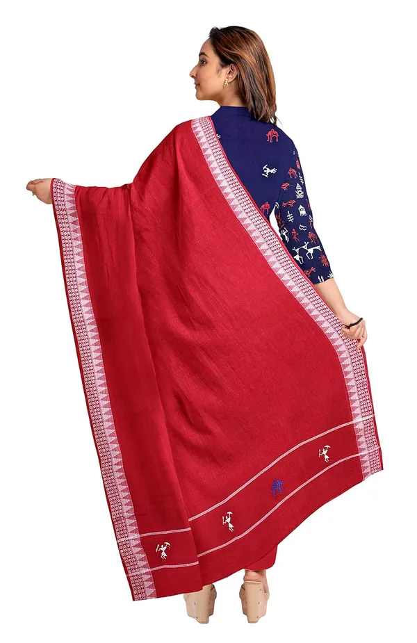 Multicolor_Pure_Cotton_Sambalpuri_Handloom_Dress_Material_With_Dupatta_Bottom_Wear_3_Piece_Set