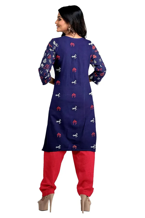 Multicolor_Pure_Cotton_Sambalpuri_Handloom_Dress_Material_With_Dupatta_Bottom_Wear_3_Piece_Set