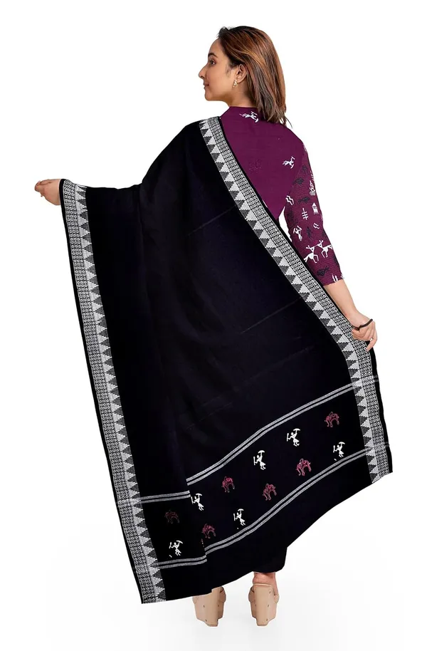 Multicolor_Pure_Cotton_Sambalpuri_Handloom_Dress_Material_With_Dupatta_Bottom_Wear_3_Piece_Set