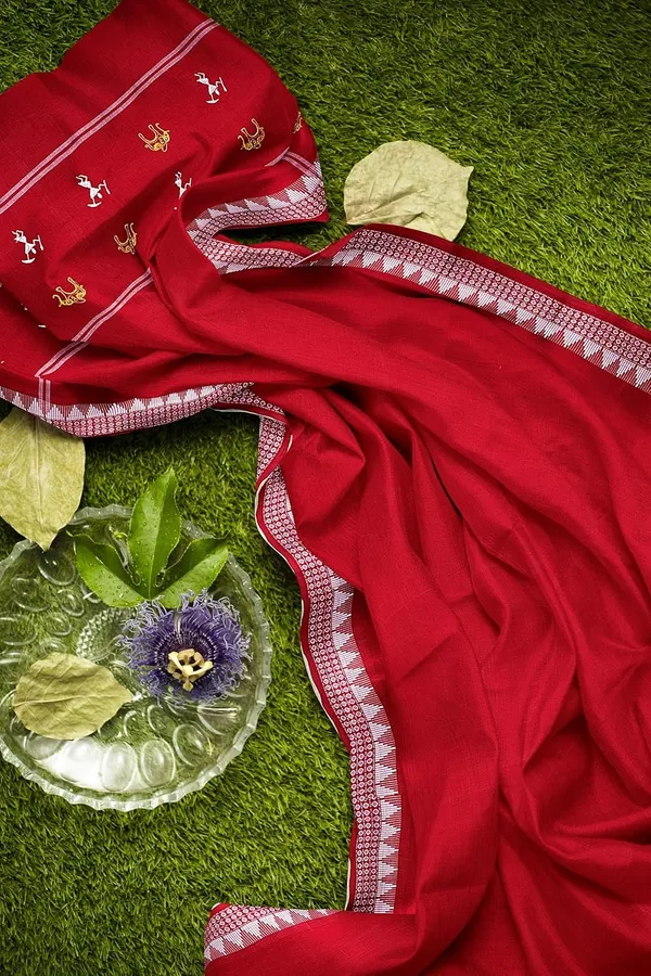 Multicolor_Pure_Cotton_Sambalpuri_Handloom_Dress_Material_With_Dupatta_Bottom_Wear_3_Piece_Set