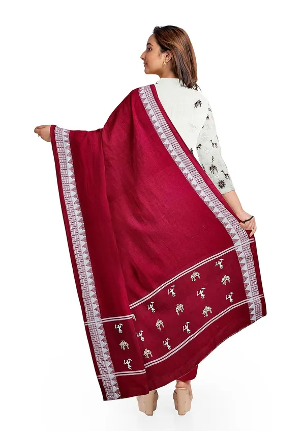 Multicolor_Pure_Cotton_Sambalpuri_Handloom_Dress_Material_With_Dupatta_Bottom_Wear_3_Piece_Set