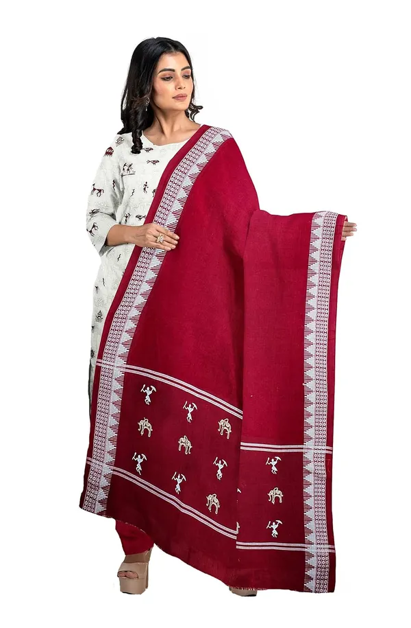 Multicolor_Pure_Cotton_Sambalpuri_Handloom_Dress_Material_With_Dupatta_Bottom_Wear_3_Piece_Set