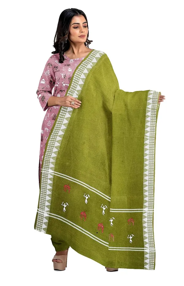 Multicolor_Pure_Cotton_Sambalpuri_Handloom_Dress_Material_With_Dupatta_Bottom_Wear_3_Piece_Set