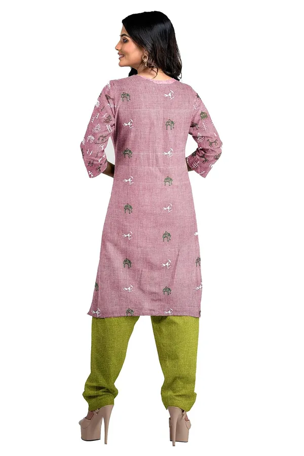 Multicolor_Pure_Cotton_Sambalpuri_Handloom_Dress_Material_With_Dupatta_Bottom_Wear_3_Piece_Set