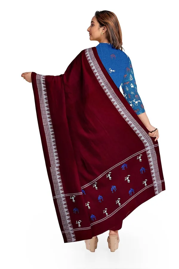 Multicolor_Pure_Cotton_Sambalpuri_Handloom_Dress_Material_With_Dupatta_Bottom_Wear_3_Piece_Set