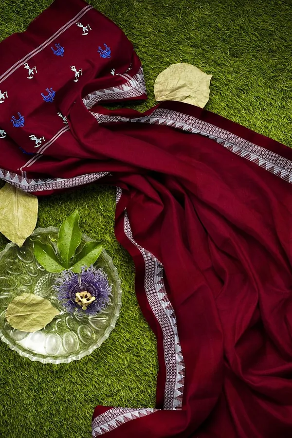 Multicolor_Pure_Cotton_Sambalpuri_Handloom_Dress_Material_With_Dupatta_Bottom_Wear_3_Piece_Set