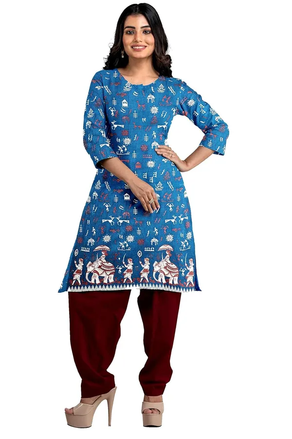 Multicolor_Pure_Cotton_Sambalpuri_Handloom_Dress_Material_With_Dupatta_Bottom_Wear_3_Piece_Set