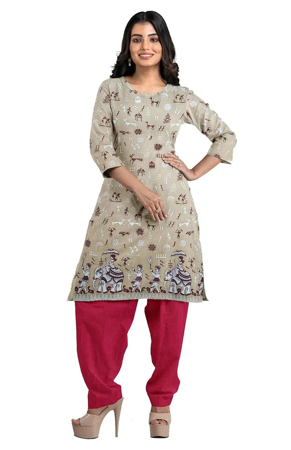 Multicolor_Pure_Cotton_Sambalpuri_Handloom_Dress_Material_With_Dupatta_Bottom_Wear_3_Piece_Set