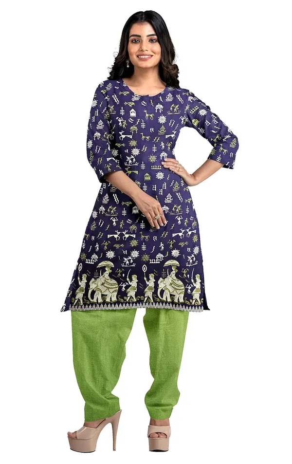 Multicolor_Pure_Cotton_Sambalpuri_Handloom_Dress_Material_With_Dupatta_Bottom_Wear_3_Piece_Set