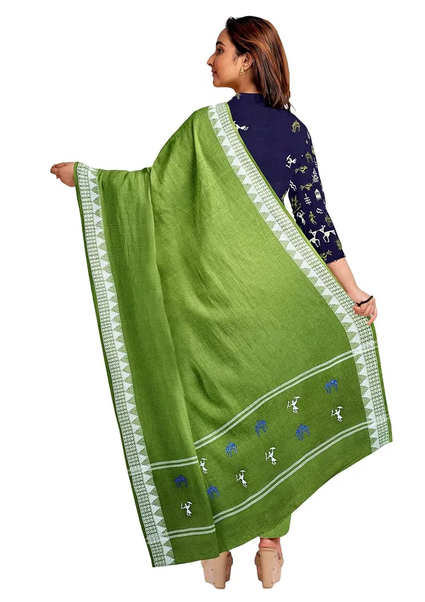 Multicolor_Pure_Cotton_Sambalpuri_Handloom_Dress_Material_With_Dupatta_Bottom_Wear_3_Piece_Set