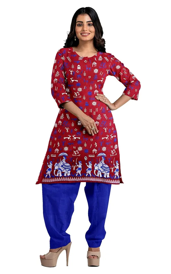 Multicolor_Pure_Cotton_Sambalpuri_Handloom_Dress_Material_With_Dupatta_Bottom_Wear_3_Piece_Set