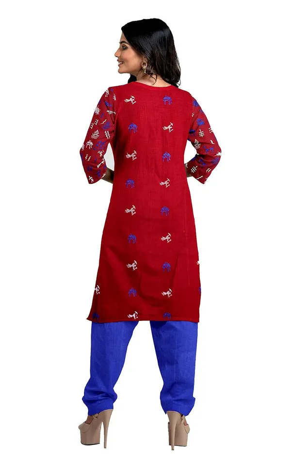 Multicolor_Pure_Cotton_Sambalpuri_Handloom_Dress_Material_With_Dupatta_Bottom_Wear_3_Piece_Set