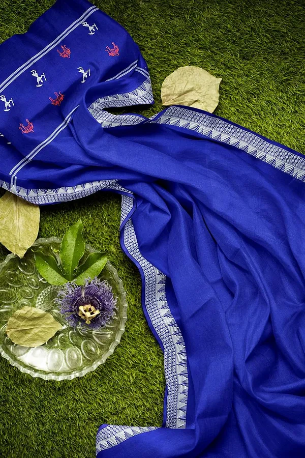 Multicolor_Pure_Cotton_Sambalpuri_Handloom_Dress_Material_With_Dupatta_Bottom_Wear_3_Piece_Set