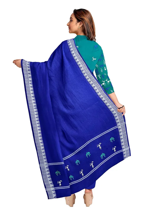 Multicolor_Pure_Cotton_Sambalpuri_Handloom_Dress_Material_With_Dupatta_Bottom_Wear_3_Piece_Set