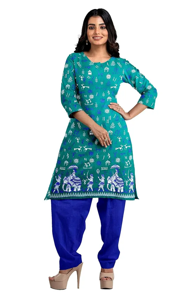 Multicolor_Pure_Cotton_Sambalpuri_Handloom_Dress_Material_With_Dupatta_Bottom_Wear_3_Piece_Set