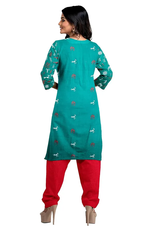 Multicolor_Pure_Cotton_Sambalpuri_Handloom_Dress_Material_With_Dupatta_Bottom_Wear_3_Piece_Set