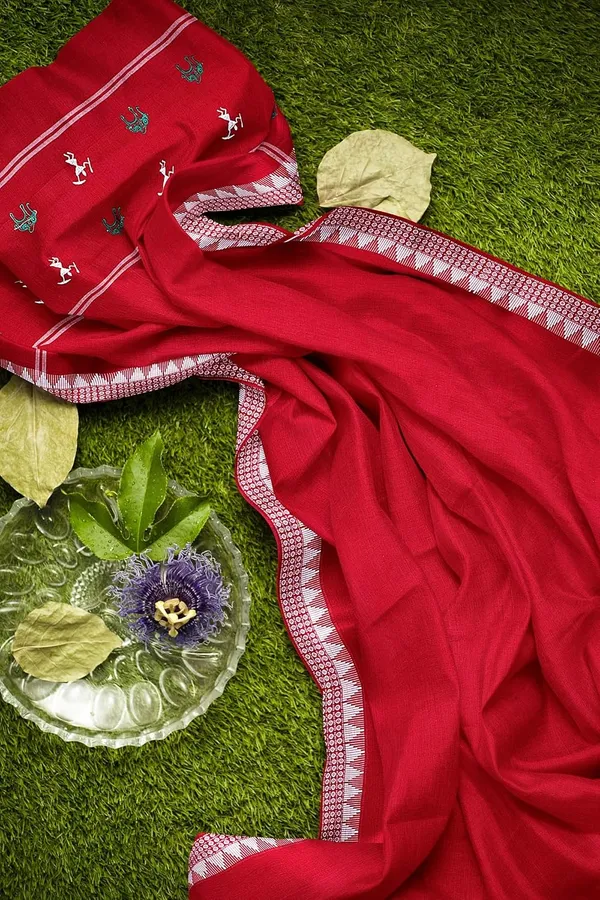 Multicolor_Pure_Cotton_Sambalpuri_Handloom_Dress_Material_With_Dupatta_Bottom_Wear_3_Piece_Set