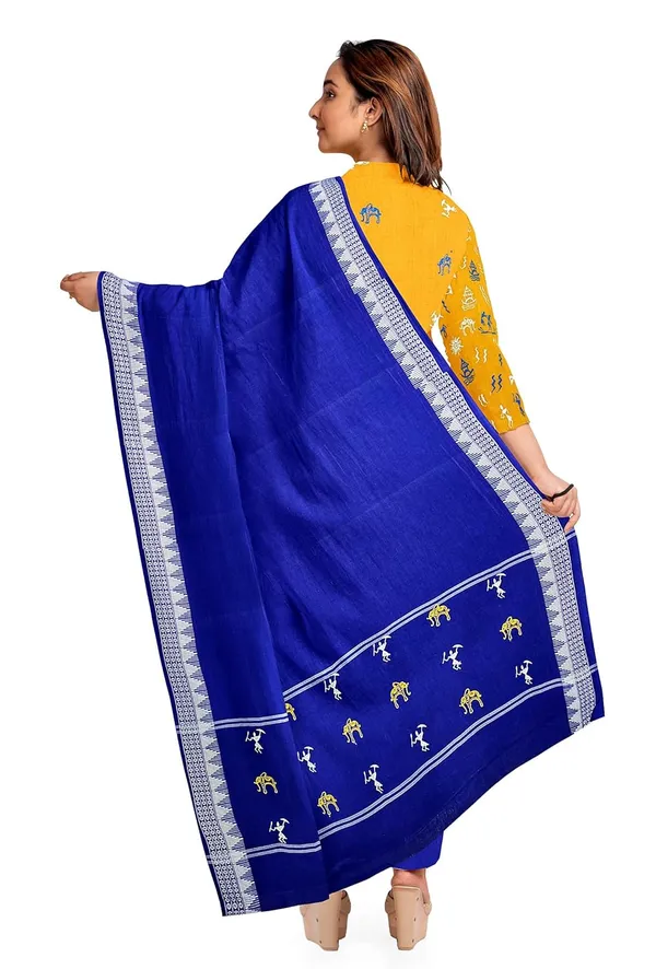 Multicolor_Pure_Cotton_Sambalpuri_Handloom_Dress_Material_With_Dupatta_Bottom_Wear_3_Piece_Set