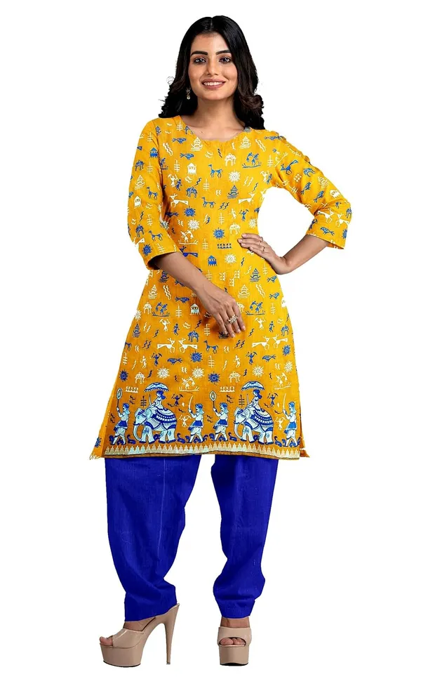 Multicolor_Pure_Cotton_Sambalpuri_Handloom_Dress_Material_With_Dupatta_Bottom_Wear_3_Piece_Set