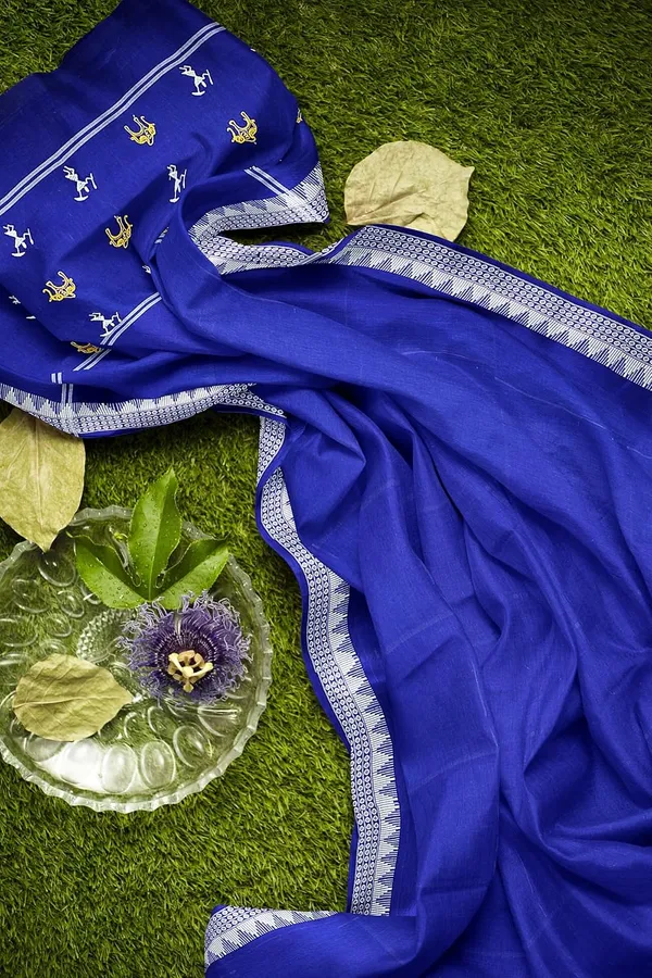 Multicolor_Pure_Cotton_Sambalpuri_Handloom_Dress_Material_With_Dupatta_Bottom_Wear_3_Piece_Set