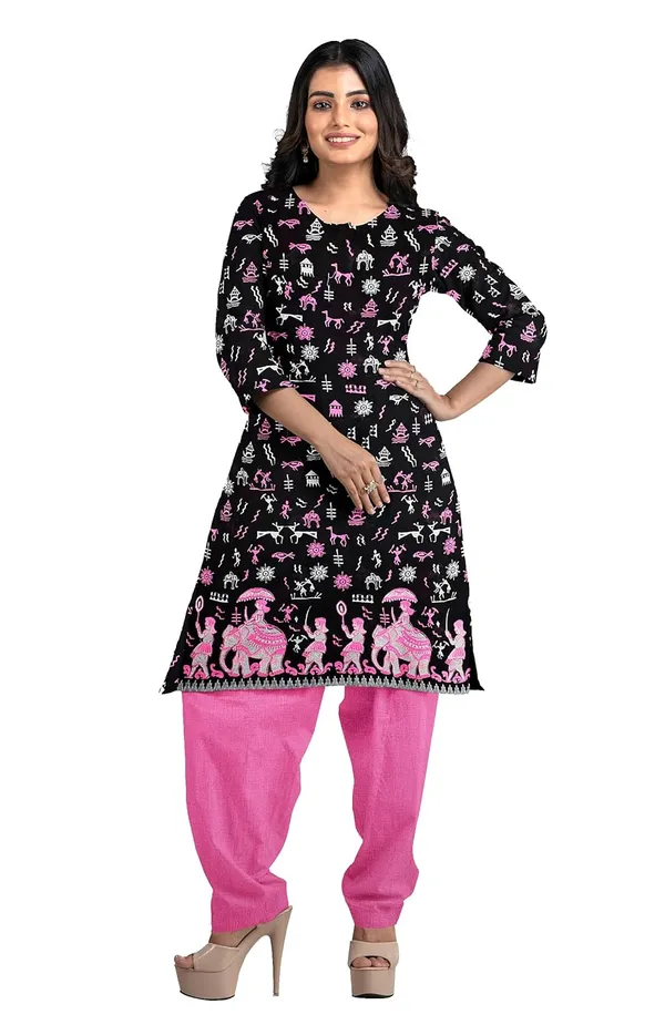 Multicolor_Pure_Cotton_Sambalpuri_Handloom_Dress_Material_With_Dupatta_Bottom_Wear_3_Piece_Set