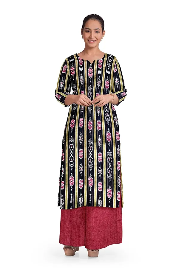 Multicolor_Pure_Cotton_Sambalpuri_Handloom_Dress_Material_With_Dupatta_Bottom_Wear_3_Piece_Set