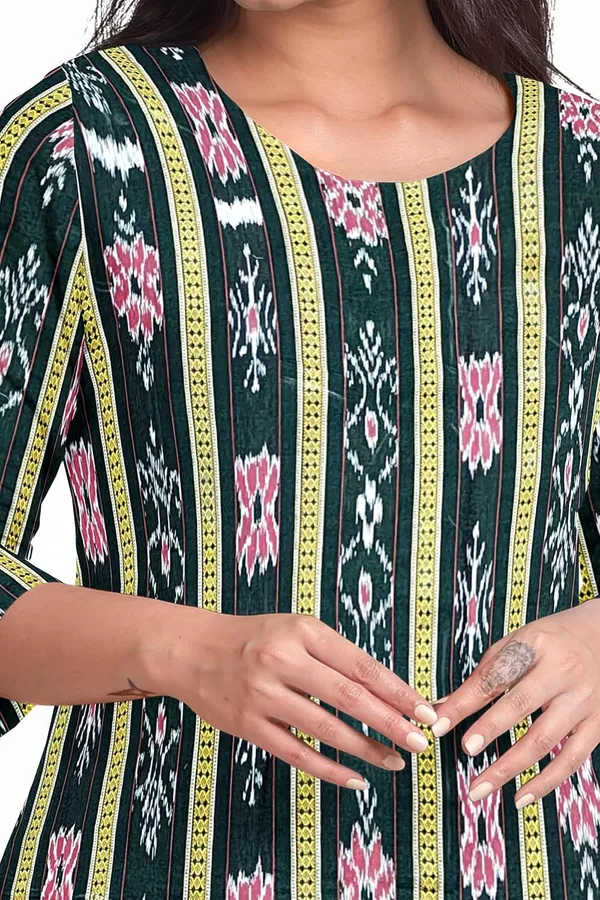 Multicolor_Pure_Cotton_Sambalpuri_Handloom_Dress_Material_With_Dupatta_Bottom_Wear_3_Piece_Set
