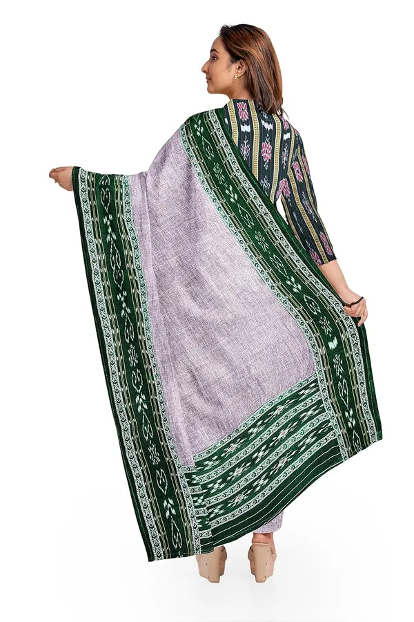 Multicolor_Pure_Cotton_Sambalpuri_Handloom_Dress_Material_With_Dupatta_Bottom_Wear_3_Piece_Set