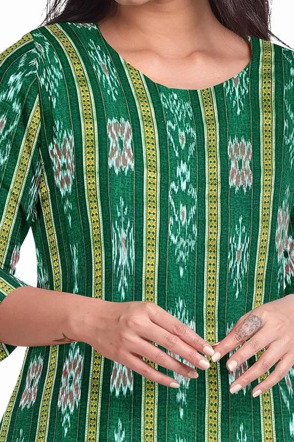 Multicolor_Pure_Cotton_Sambalpuri_Handloom_Dress_Material_With_Dupatta_Bottom_Wear_3_Piece_Set