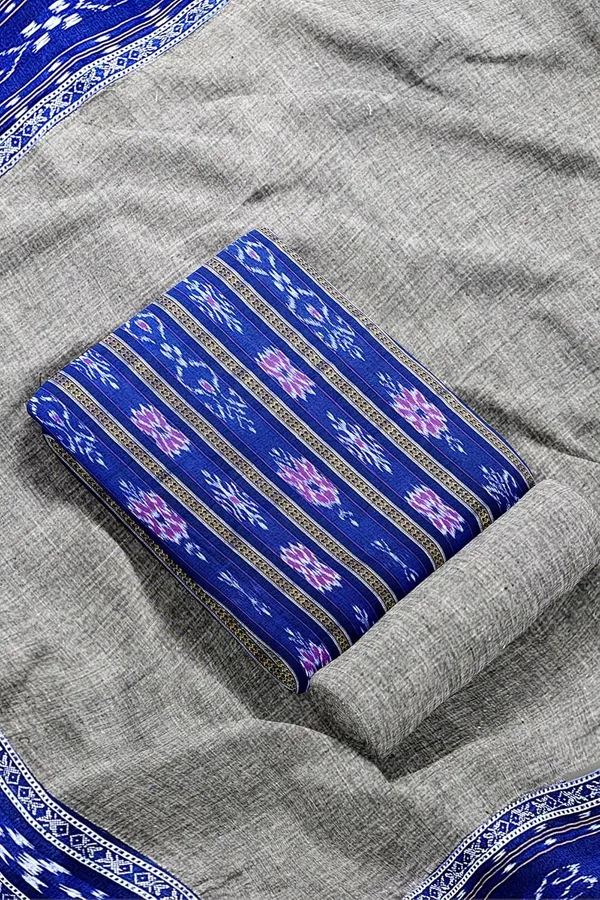 Multicolor_Pure_Cotton_Sambalpuri_Handloom_Dress_Material_With_Dupatta_Bottom_Wear_3_Piece_Set