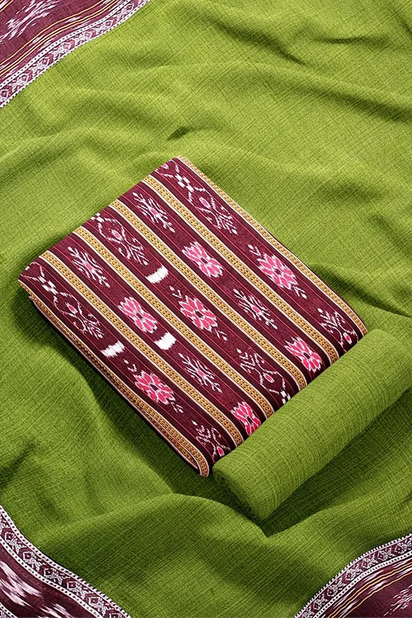 Multicolor_Pure_Cotton_Sambalpuri_Handloom_Dress_Material_With_Dupatta_Bottom_Wear_3_Piece_Set