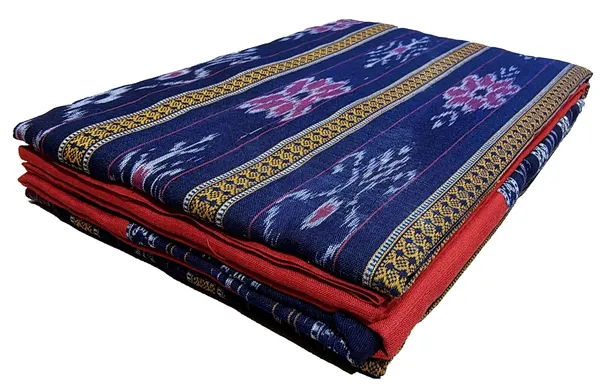 Multicolor_Pure_Cotton_Sambalpuri_Handloom_Dress_Material_With_Dupatta_Bottom_Wear_3_Piece_Set